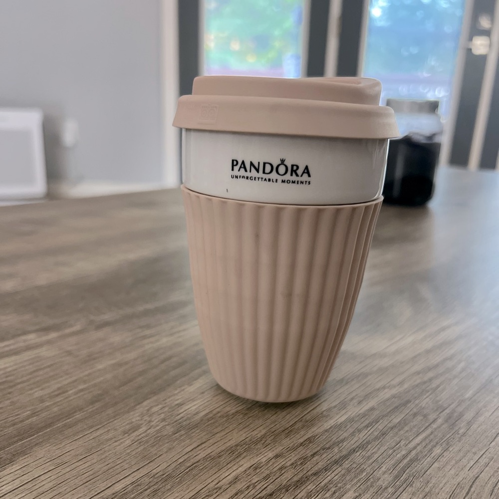 RARE Pandora unforgettable moments glass mug